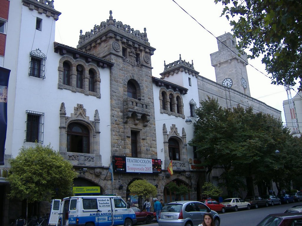 TEATRO COLON; CONSULADO DE ESPAÑA; TORRE DE LA MUNICIPALIDAD, MAR DEL PLATA, ARGENTINA by HORACIO SÖRENSEN