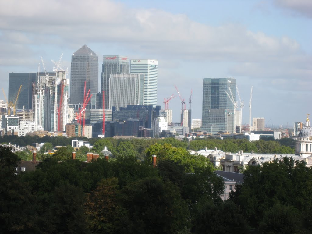 Canary Wharf - view from Greenwich by masstack