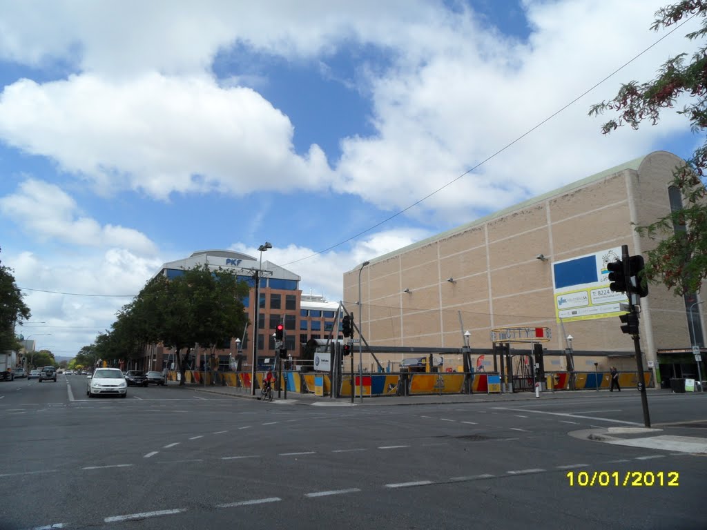 PKF Building & City VollyBall, along Frome Road and Pirie Street corner, on 10-01-2012 by Peter John Tate,