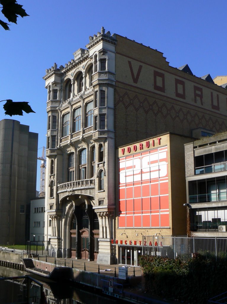 Wonderful backside of theatre Vooruit (ahead) by maartmeester