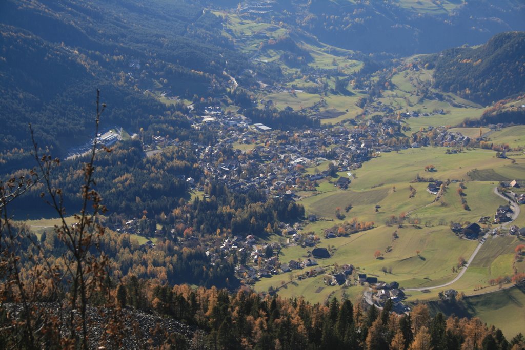 Siusi vista dall'Alpe di Siusi by Francesco Giacomoni