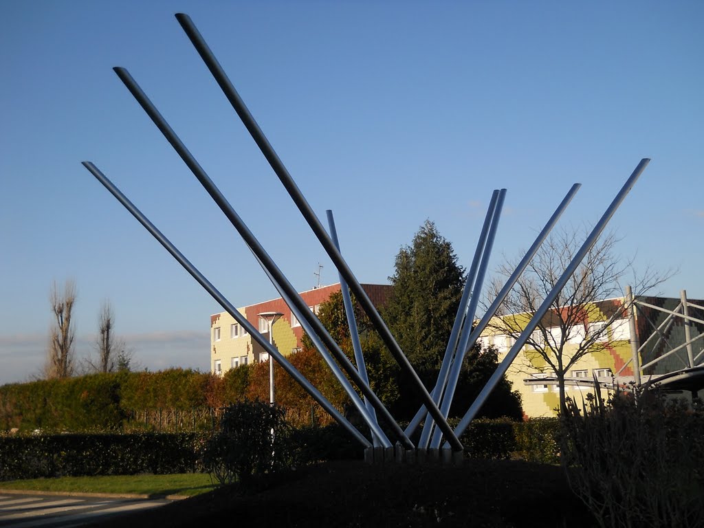 "Toutes directions" de Yaacov Agam, Lycée Pierre Mendès-France La Roche-sur-Yon by William Chevillon