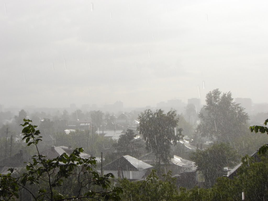 2007-07, г. Новосибирск. Июльский тёплый ливень/ Novosibirsk. July warm rainfall. by Trapeznikov Pavel