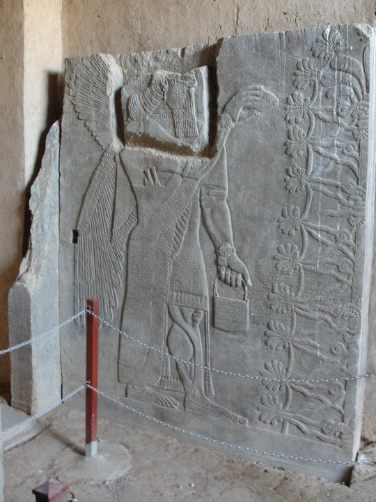 Nimrud city - Relief sculpture مدينة النمرود - جدارية من النحت البارز by Typhone