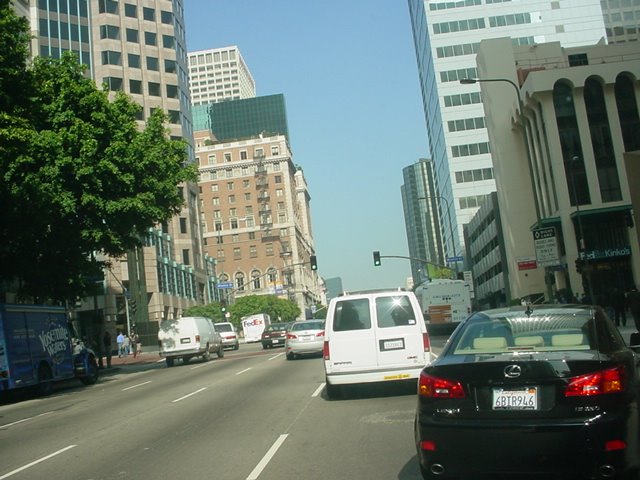 L.A. South Figueroa St and Wilshire Blvd. by Sergio Antonio Sando…