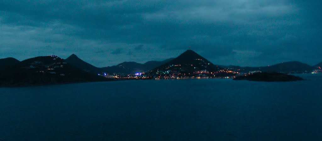 View from QM2 of Sint Maarten_Caribbean. ©PhilRHamar by Phil R Hamar