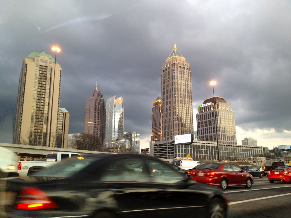 Driving through Downtown Atlanta by Jackson David Reynolds