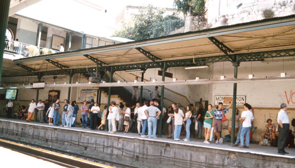 Train station somewhere in Athen (who knows where?) by Qwesy