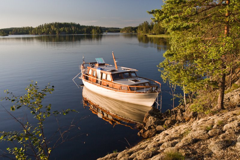 Boating on Lake Saimaa by Sampo Kiviniemi