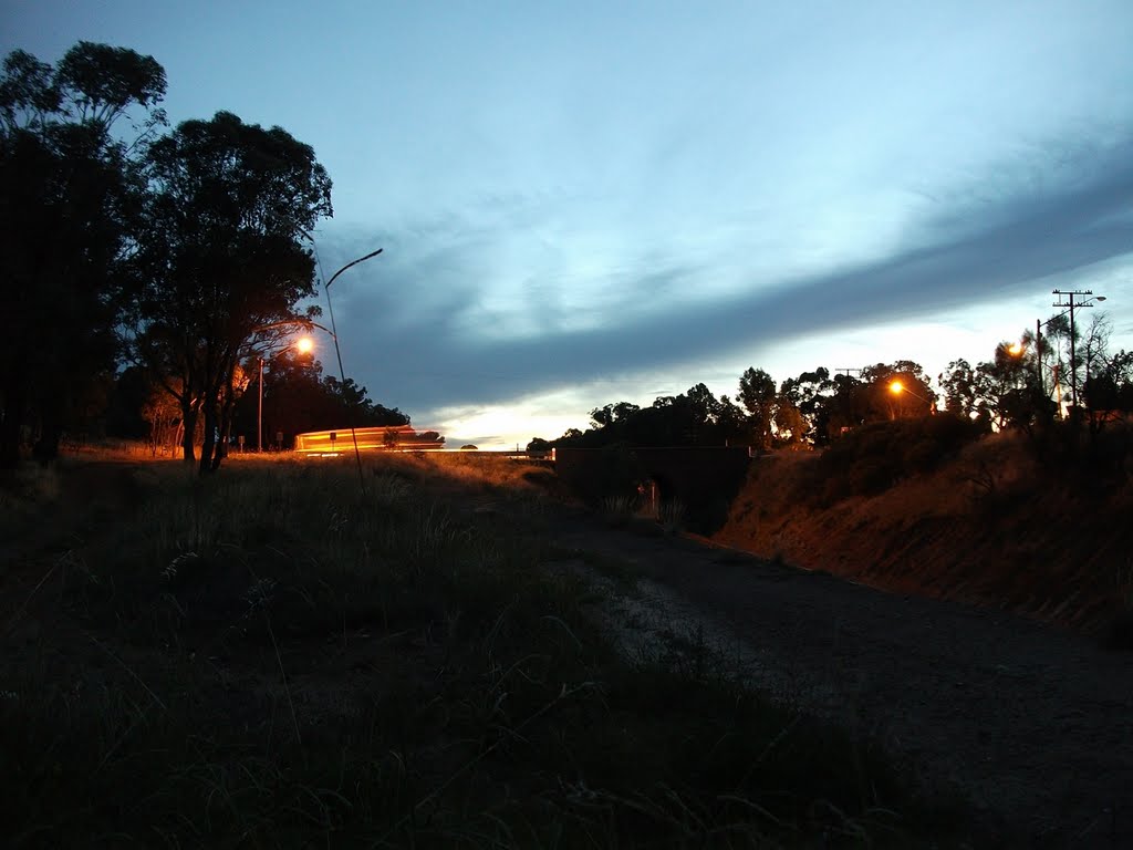 Kapooka bridge at night. by johncartwright302