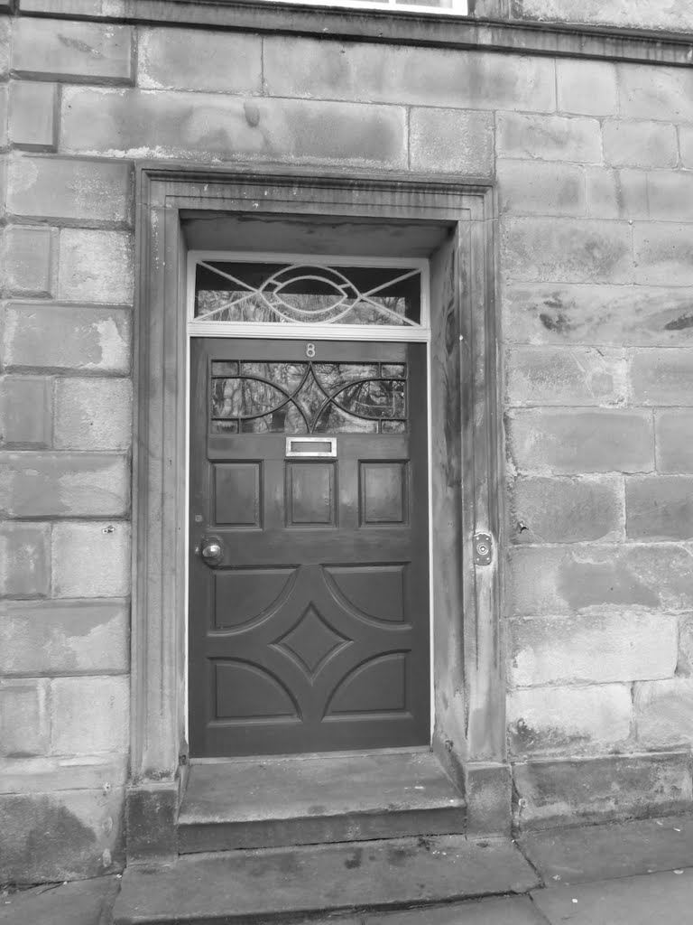 Georgian doorway in Castle park, Lancaster. by Kevin J. Norman