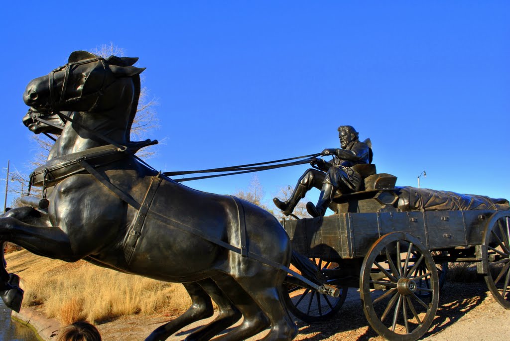 Centennial Land Run Monument by Brooks Family