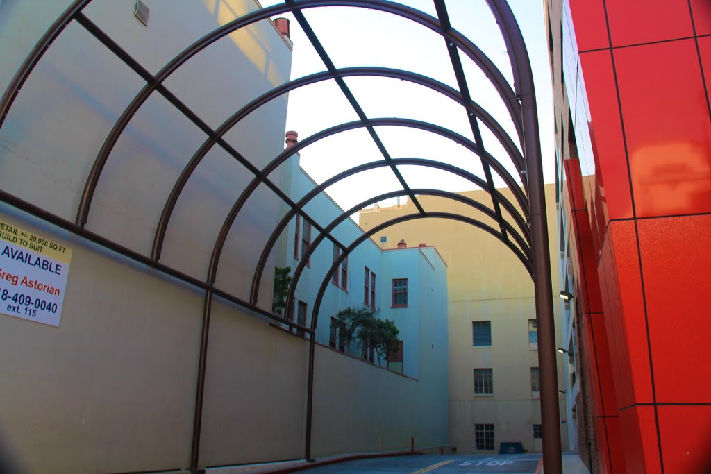 Parking entrance to the Glendale Galleria, Brand Blvd., Glendale, CA by MICHAEL  JIROCH  &  www.michaeljiroch.com