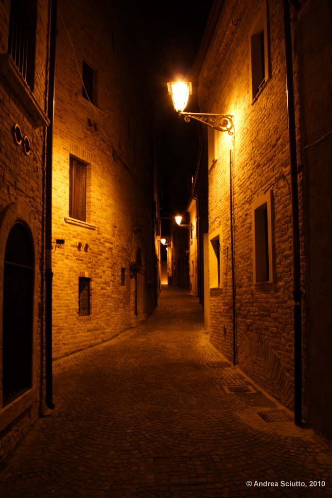 Monteprandone By Night by Andrea Sciutto