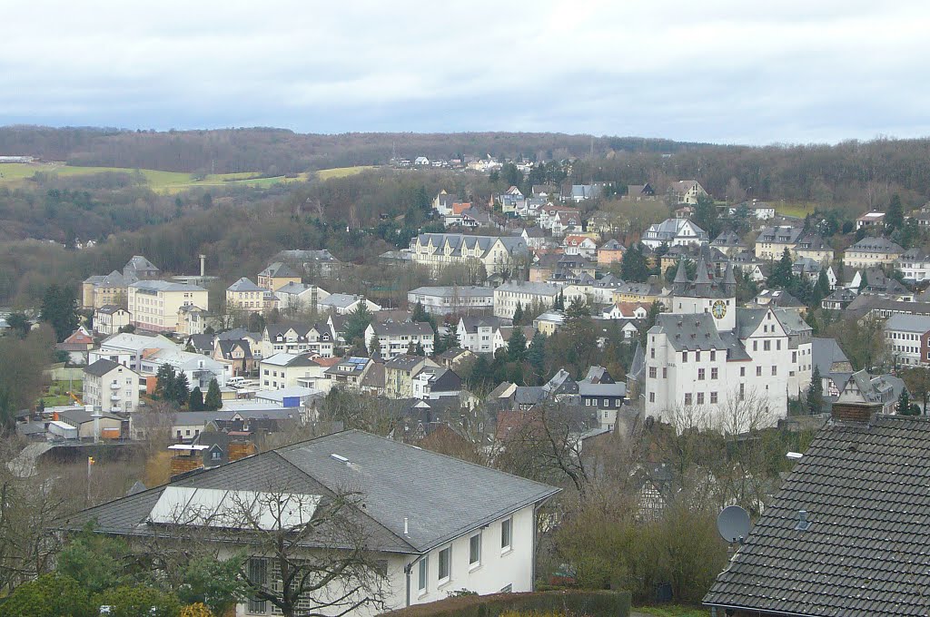 Diez, Blick zu den ehem. Kasernen, Krankenhaus, Schloss by Dieter Wick