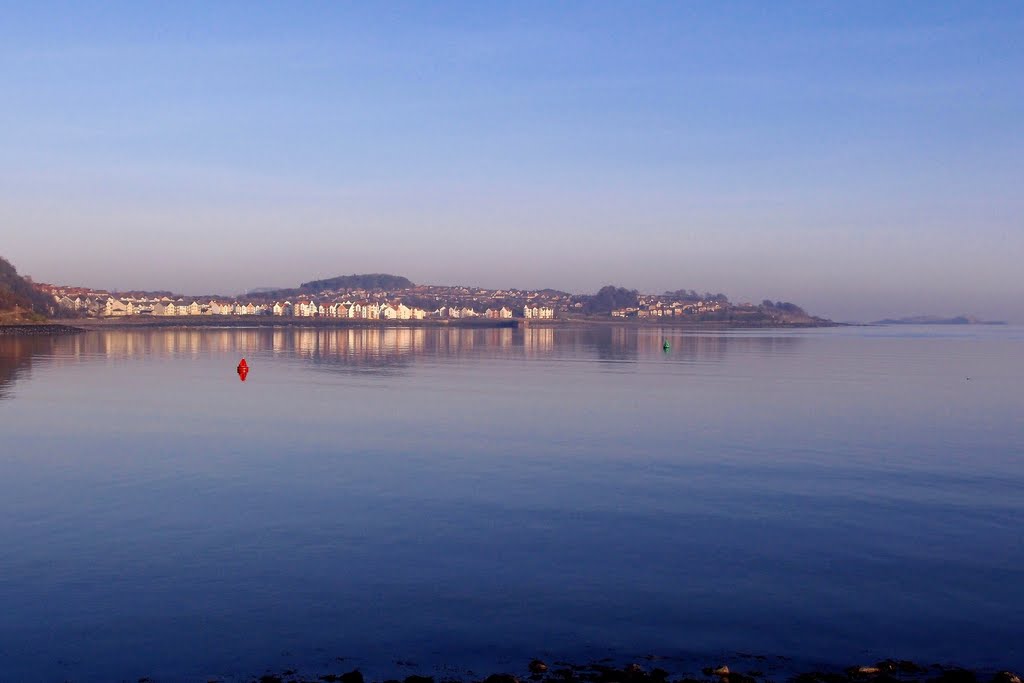 Dalgety Bay (town) Viewed Across Inverkeithing Bay (looking N.E.) by Chris. H.