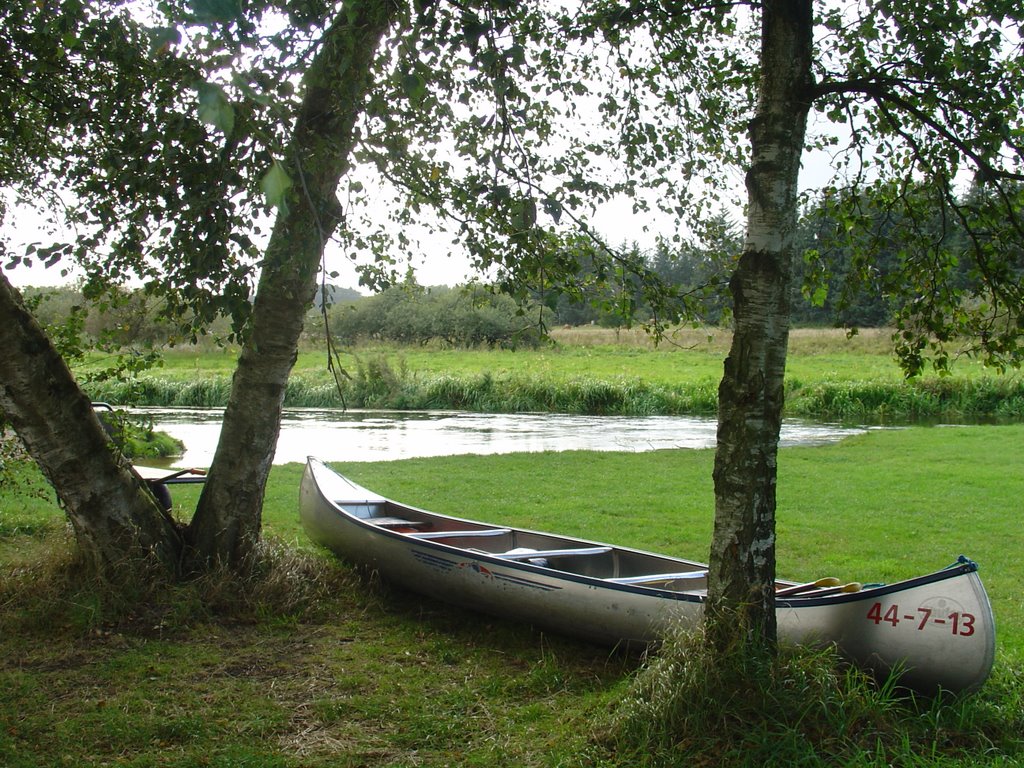 Brestenbro, Gudena Camping by mannetjes