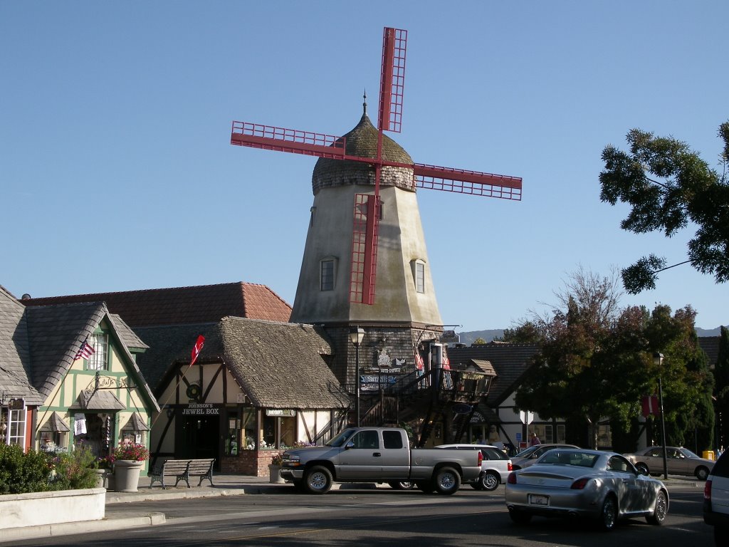 Danish Mill in Solvang by Remmert