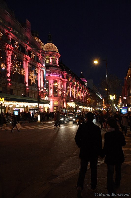 Boulevard Hausmann à Noël by Bruno_1977