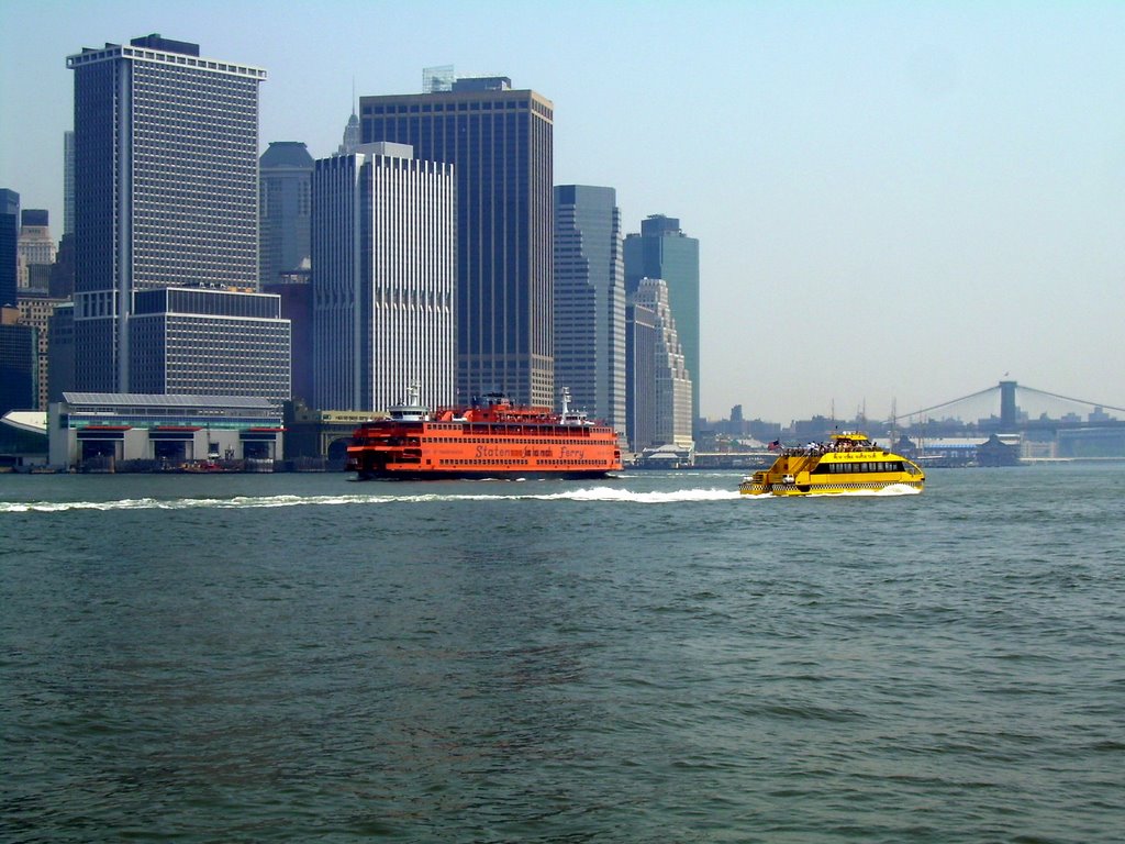 Staten Island Ferry near Ferry Terminal by photoroyale