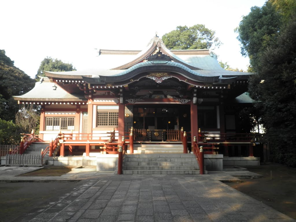 武蔵野八幡宮　拝殿 Musashino hachiman shinto shrine by nkmroioikkkz