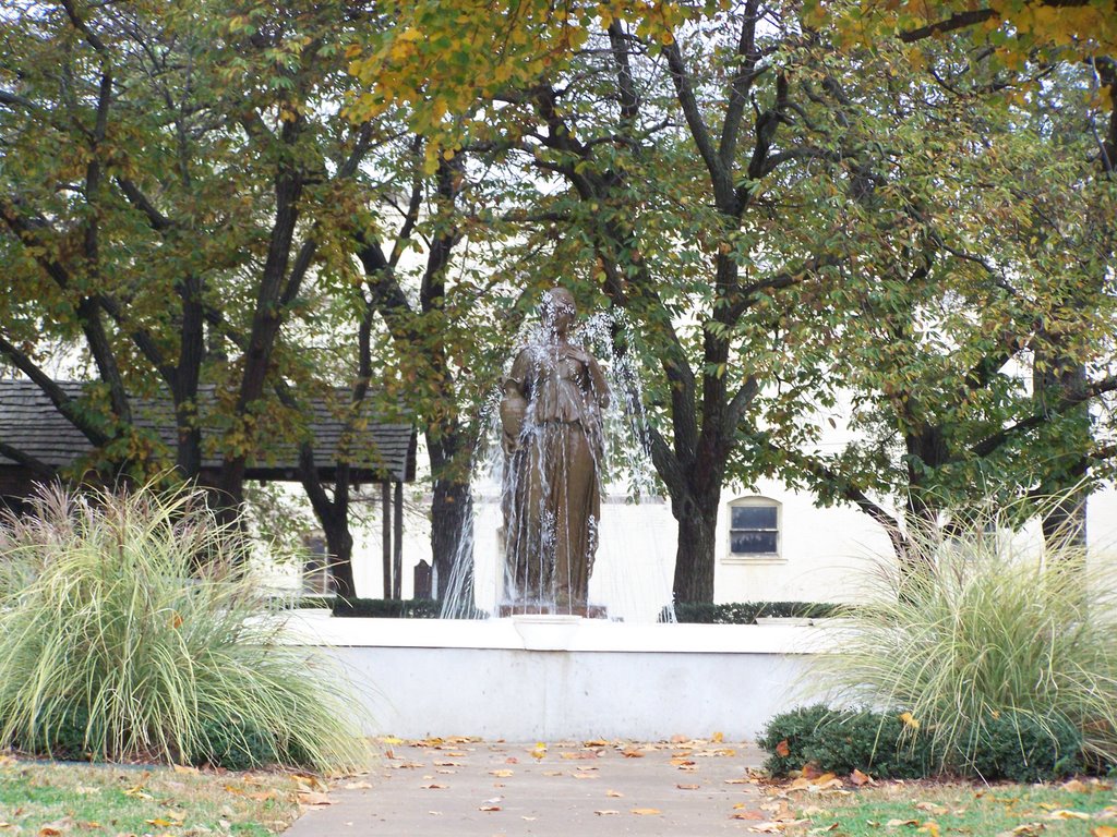 FOUNTAIN AT THE SIDE OF THE VB COURTHOUSE by © LK Kelley