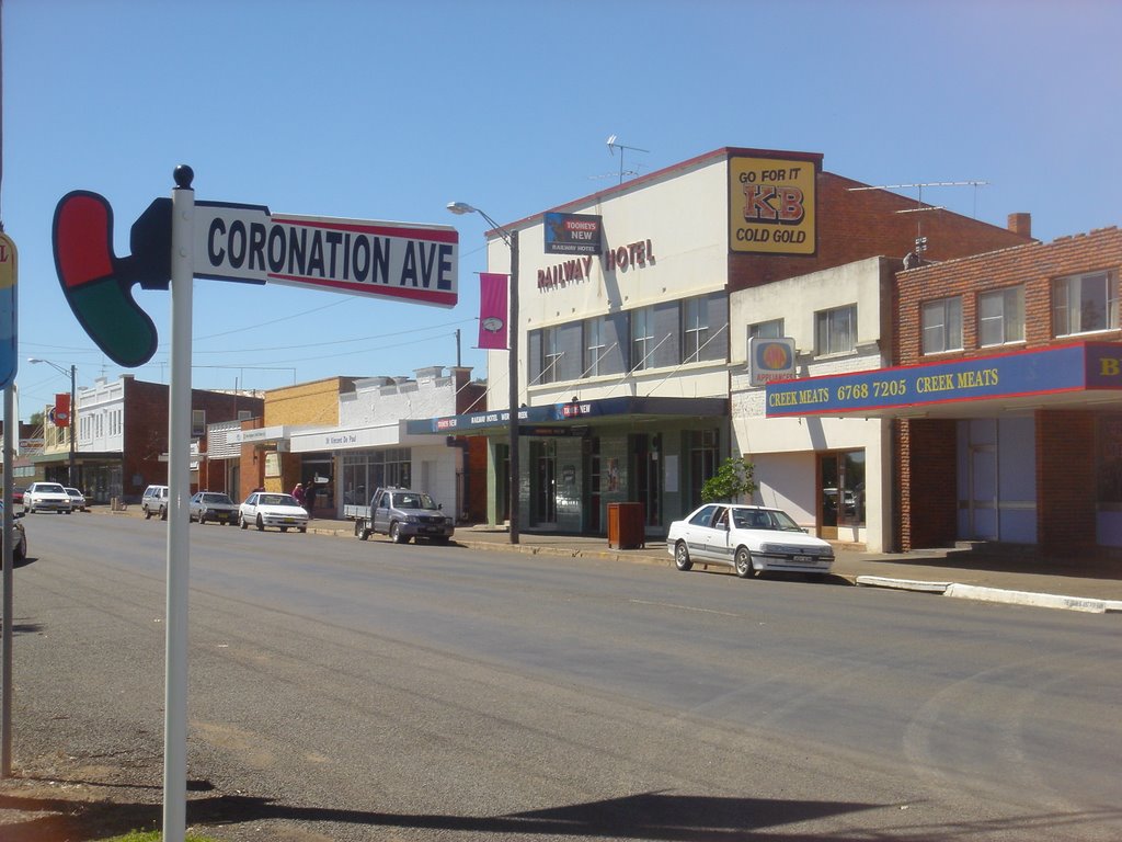 Werris Creek Semaphore Street Sign by CraigWS