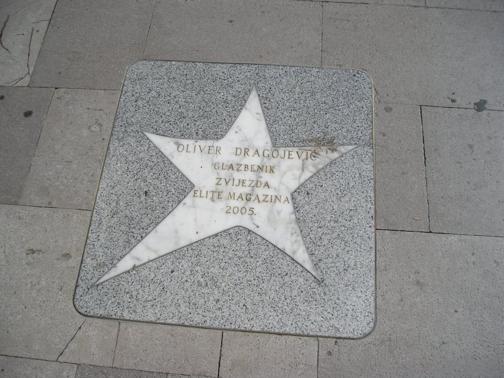 Stars on Street of Famous people O. Dragojevič by Ivana Batrac