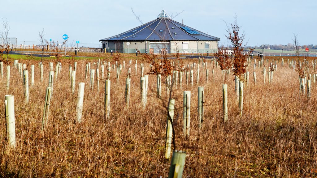 New Abberton Reservoir Visitor Centre 2012 preview, Essex, Jan 2012 by keithb