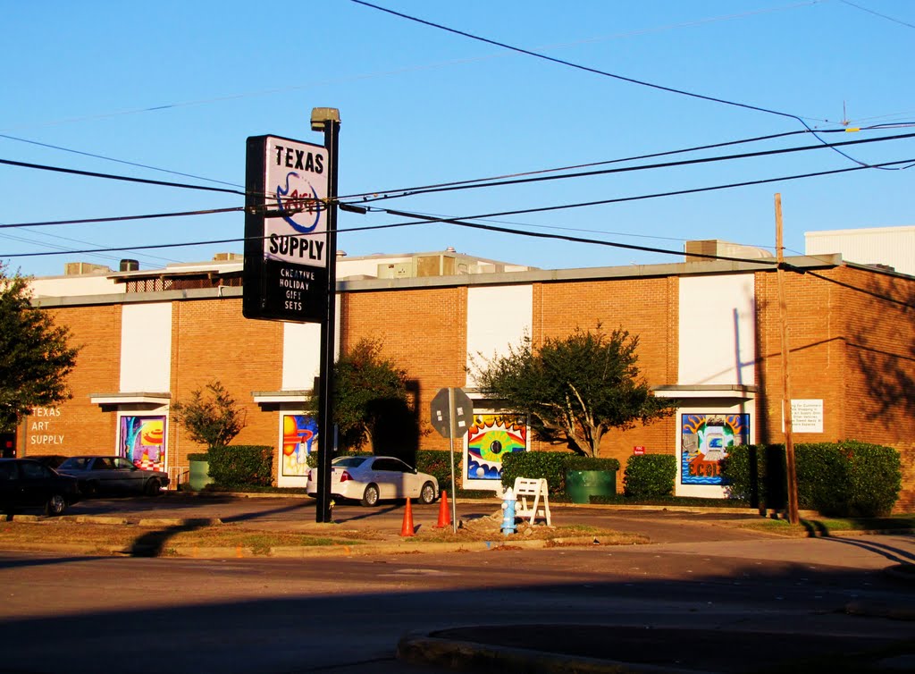 Texas Art Supply Store on Montrose Blvd near Inversion Cafe by Wolfgang Houston