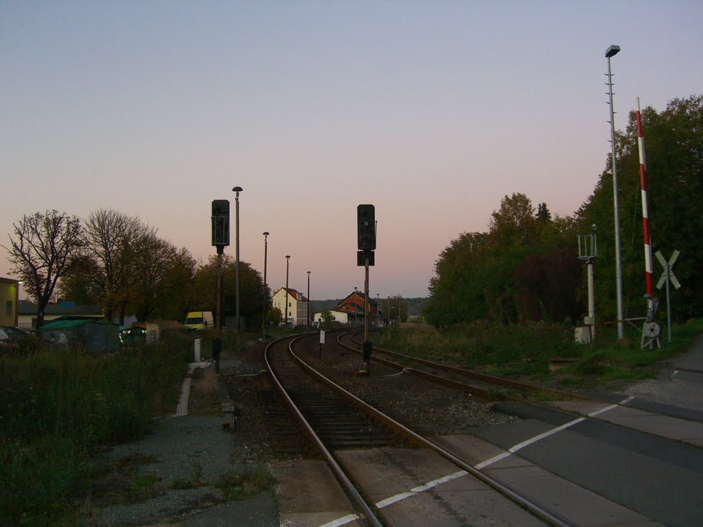 Bahnübergang mit Schrankenbaum by Schmalspur Sa.