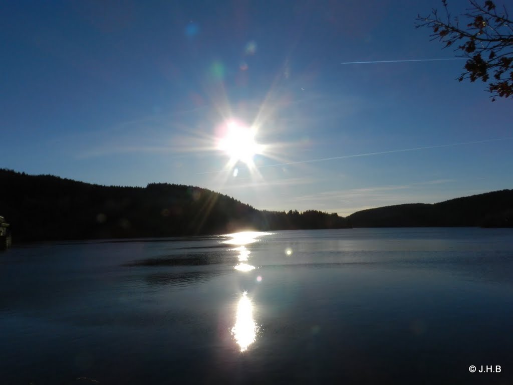 Listertalsperre bei Attendorn by J.H.Bock