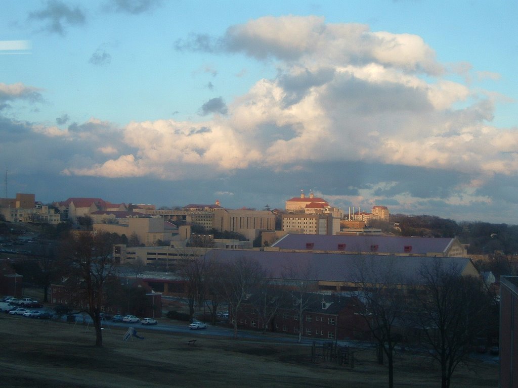 KU Campus from Ellsworth Res. Hall by lukexmartin