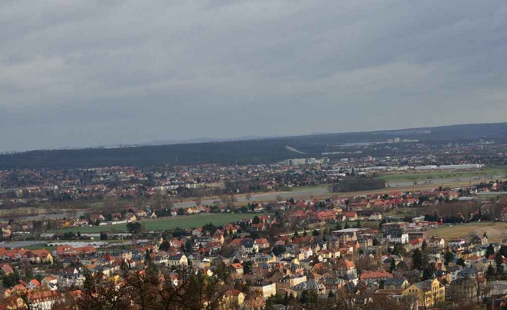 Blick nach Dresden Cossebaude by Lady A