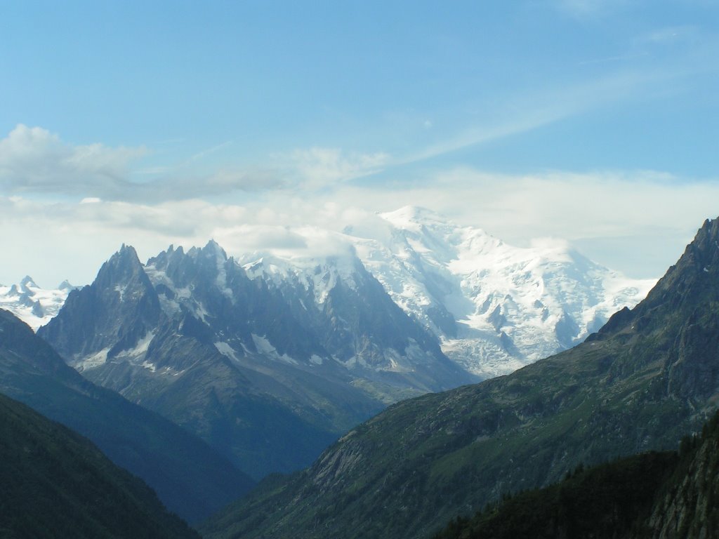 Lac d'Emosson, Blick auf das Montblanc-Massiv by RDZfds