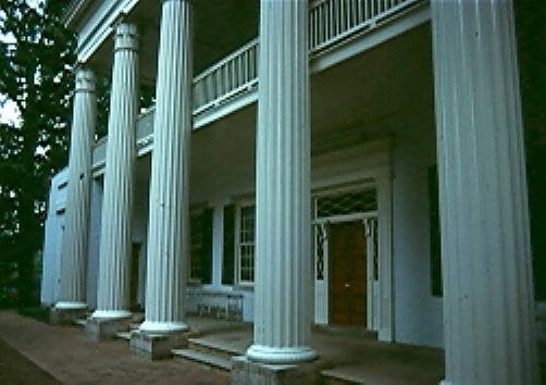 The Grand House Portico by Don Clinton