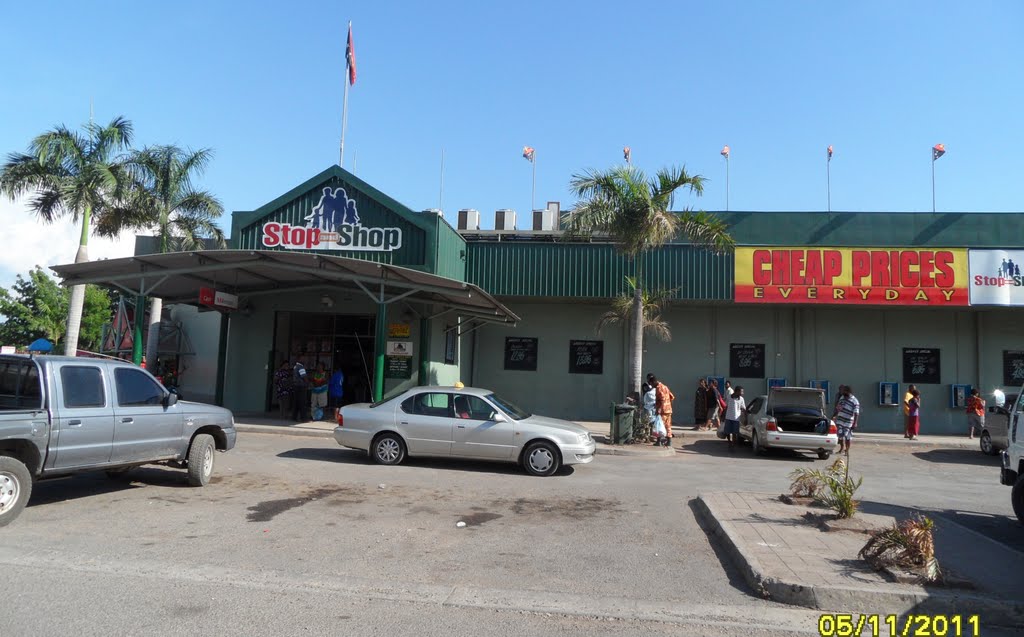 STOP & SHOP along Pipot Street in WAIGANI area, on 5-11-2011 by Peter John Tate,