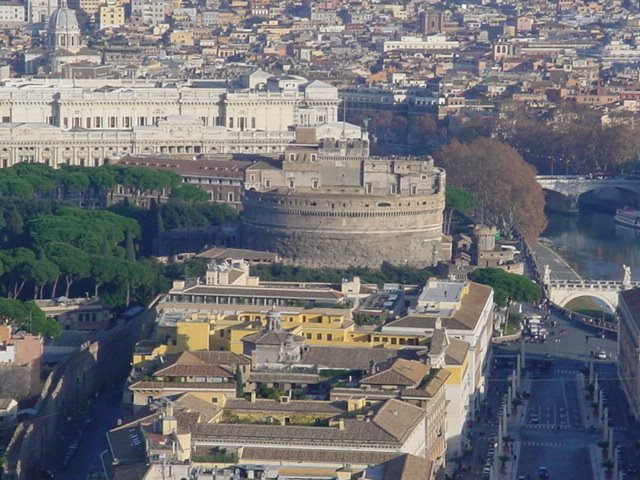 Castel de San Angelo from St. Peter's Dome by Don Clinton