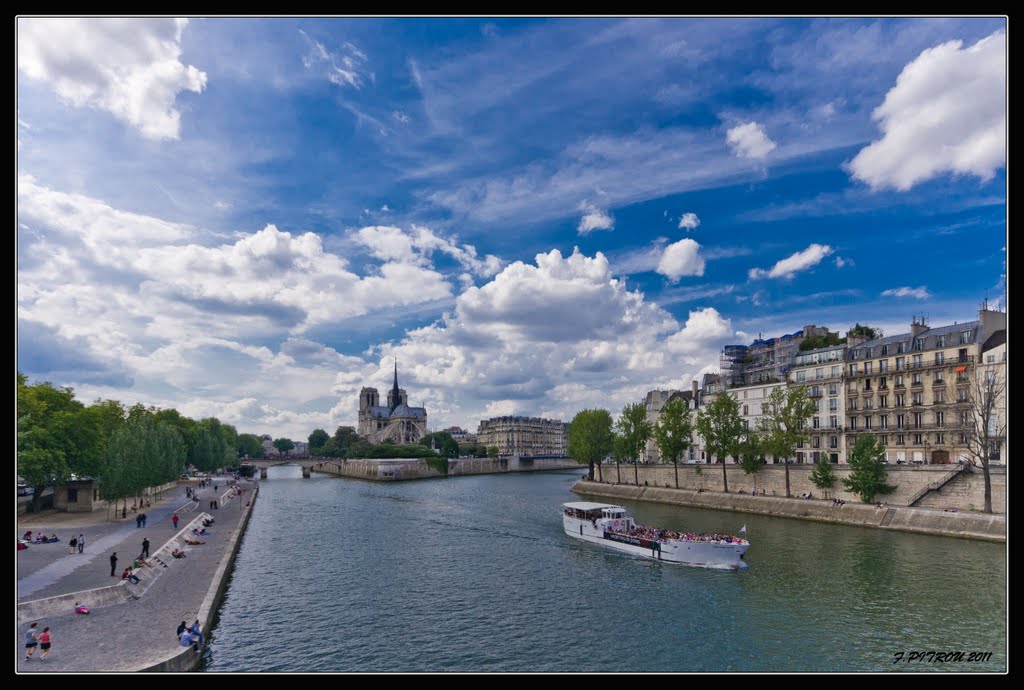 Île de la cité et NOTRE DAME # 1 by François PITROU_CHARLIE