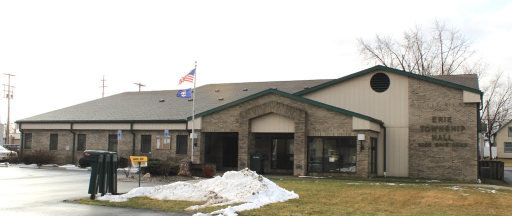 Erie Township Hall, 2065 Erie Road, Erie, Michigan by Dwight Burdette