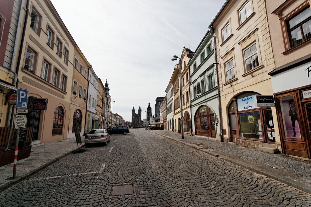 Hradec Králové - Velké Námestí - View WSW towards the Cathedral Church of the Holy Spirit by txllxt