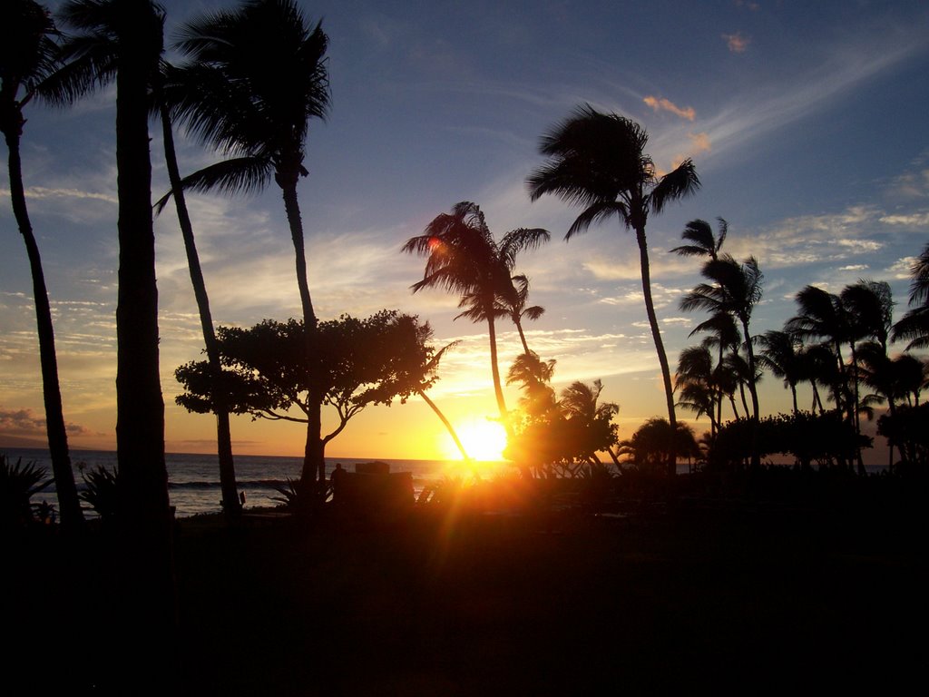 Sunset at kaanapali by Gitsie007