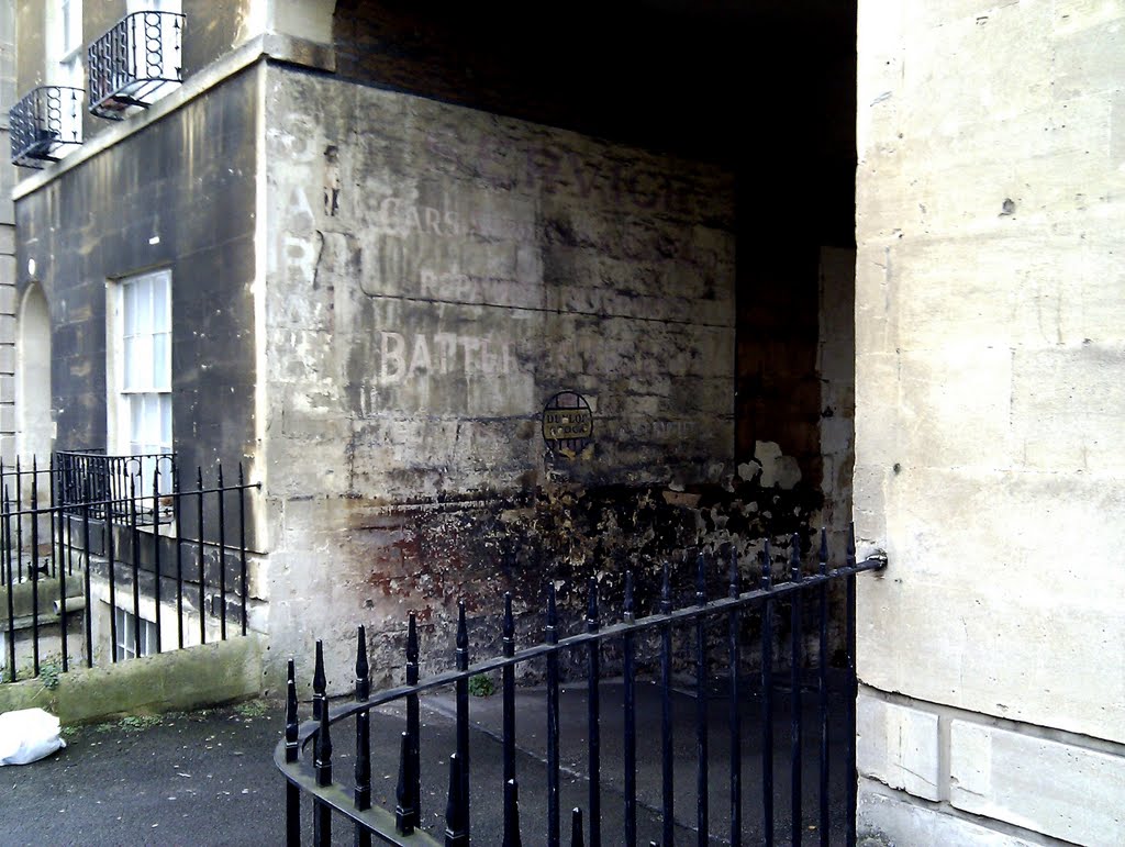 Ghost Advertising Sign, Darlington Street, Bath. by Bob&Anne Powell