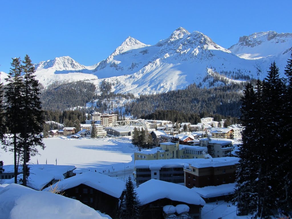 Arosa, Obersee e Tiejer Flue sullo sfondo by Claudio Pedrazzi