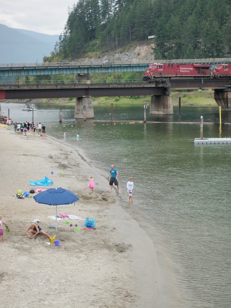 Sicamous beach by goodjobbob