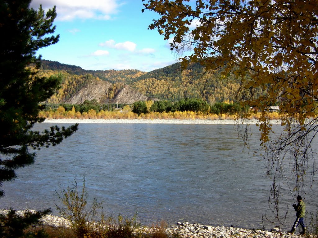 2009-09, Хакасия, г. Абаза. Река Абакан осенью/ Khakassia, Abaza town. Autumn on Abakan river. by Trapeznikov Pavel