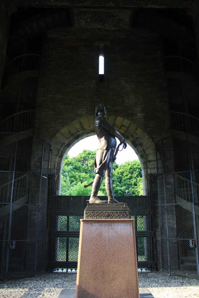 Statue within the Tower of Victory Monument by Hudson Valley Explorer