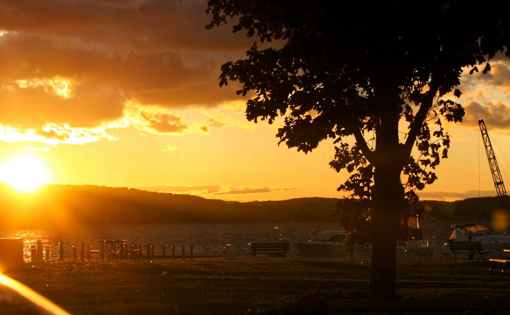 Sunset at Boyne City, Michigan by TJ Mac