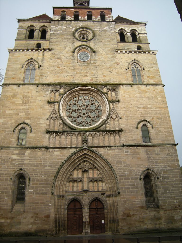 Cahors cathédrale Saint Etienne la façade by Marc Lacelle