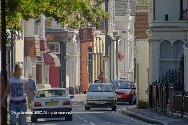 Sunbury on Thames: View east along Thames St. by Guy Erwood